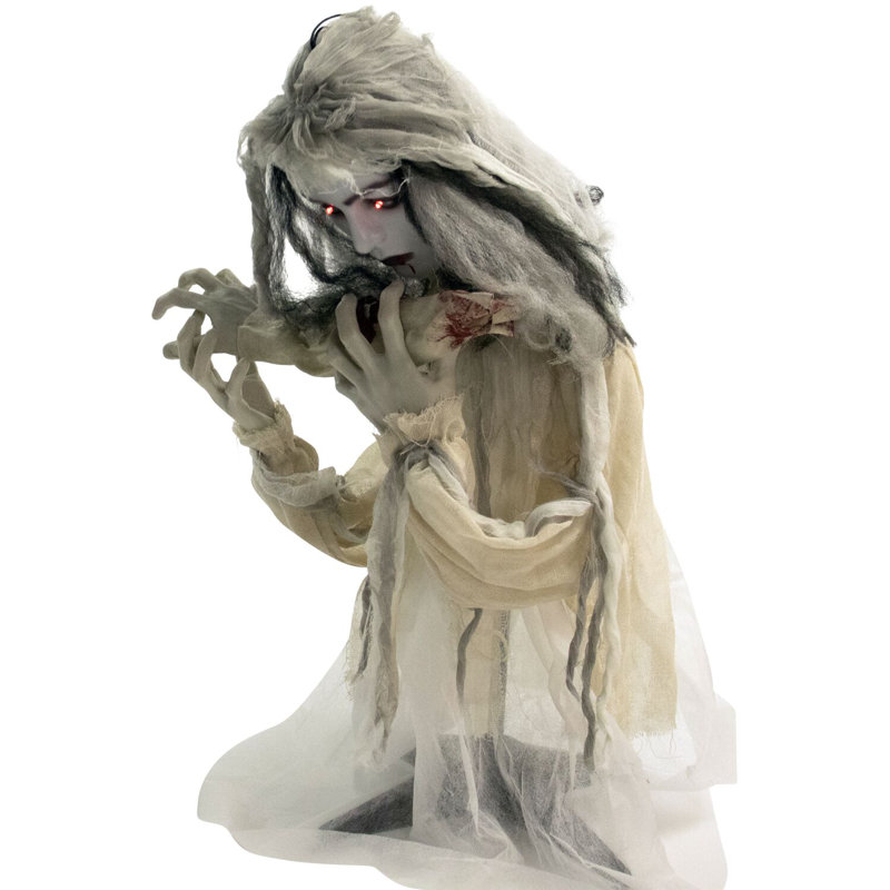 HAUNTED HILL FARM:Haunted Hill Farm 72 in. outlet Touch Activated Animatronic Bride